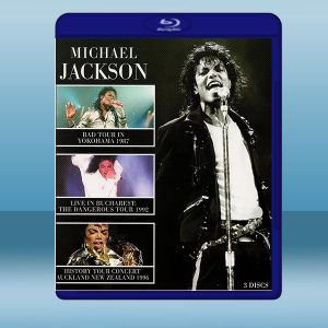 麥可·傑克森 Michael Jackson 世界巡迴演唱會合緝 3碟 藍光25G